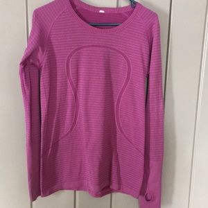 Lululemon long sleeved pink Shirt